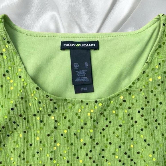 Funky retro style scrunched mesh sequin disco top - Picture 3 of 6